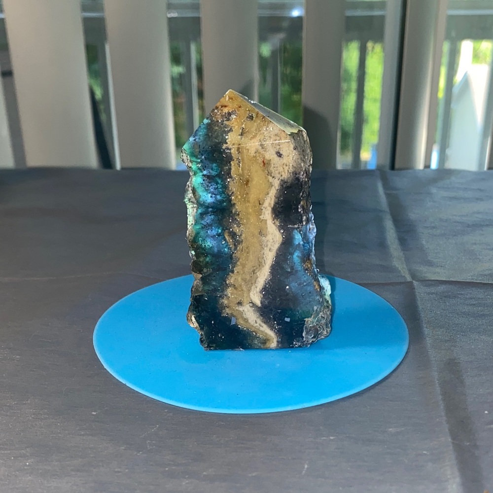 Fluorite mixed with Pyrite Tower